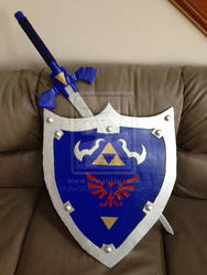 Shield and Master Sword (cosplay WIP)