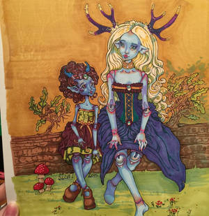 Neela And Elandria in Markers