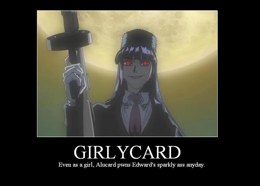 This is why girlycard is my favorite. : r/Hellsing