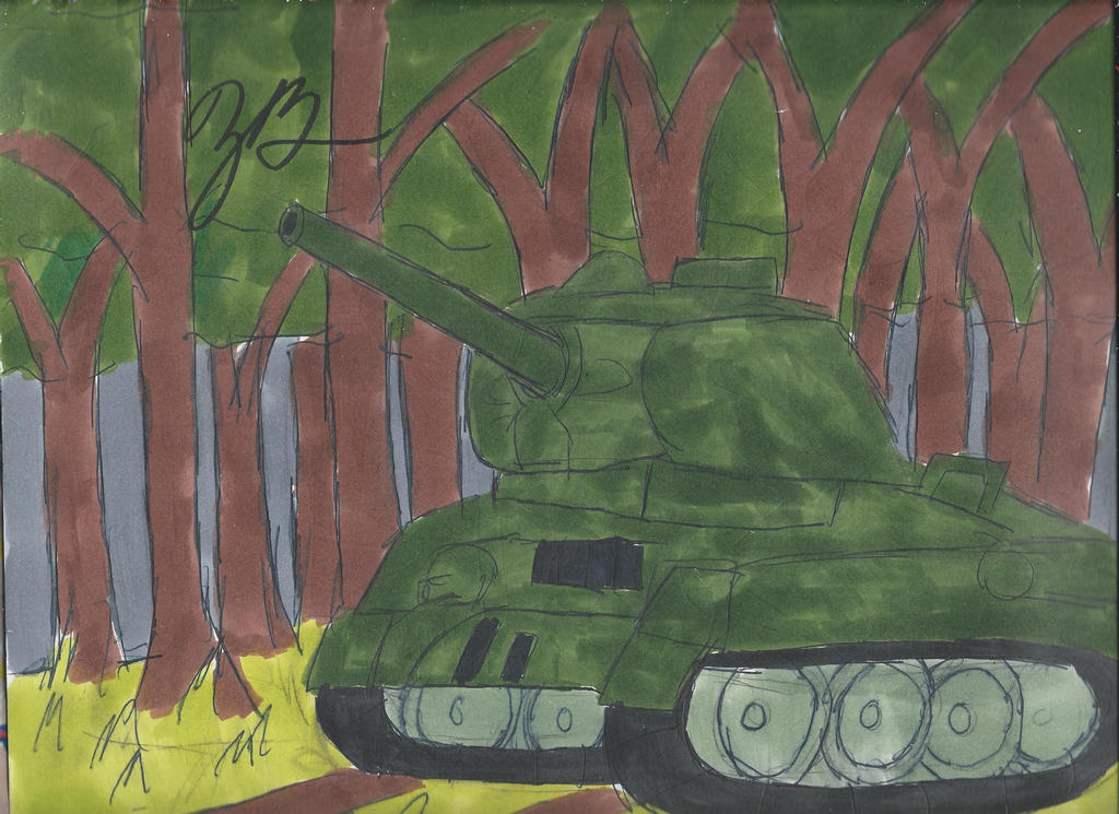 The Soviet T-34 tank by TheProfBurg on DeviantArt