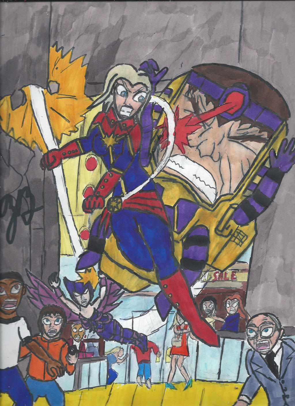 Ms./Captain Marvel #10 tribute by TheProfBurg on DeviantArt