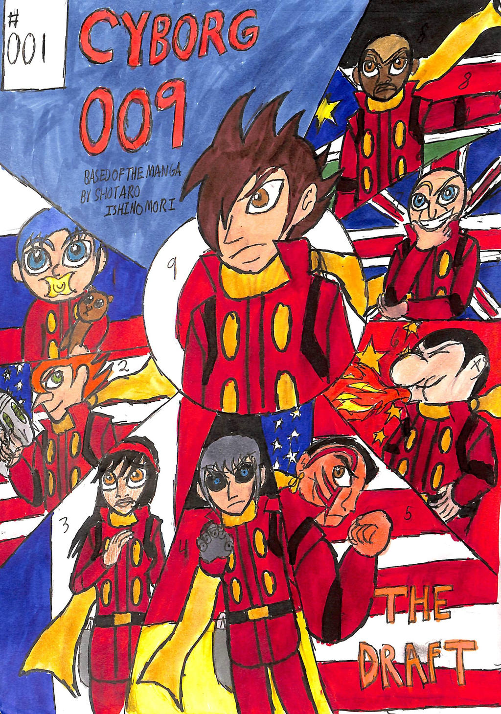 Cyborg 009 1 The Draft Cover By Thegreatburg On Deviantart