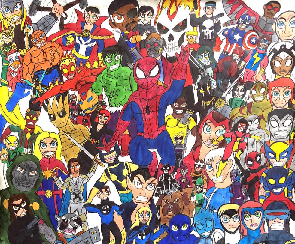 Marvel Textures Deviantart The Marvel Universe by TheProfBurg on DeviantArt