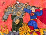 Superman vs Doomsday by TheGreatBurg