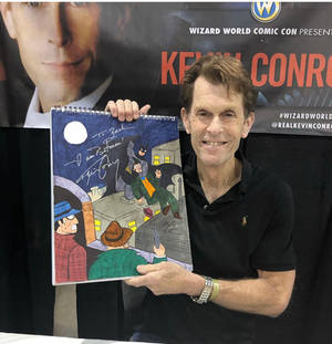 When Kevin Conroy autographed my art