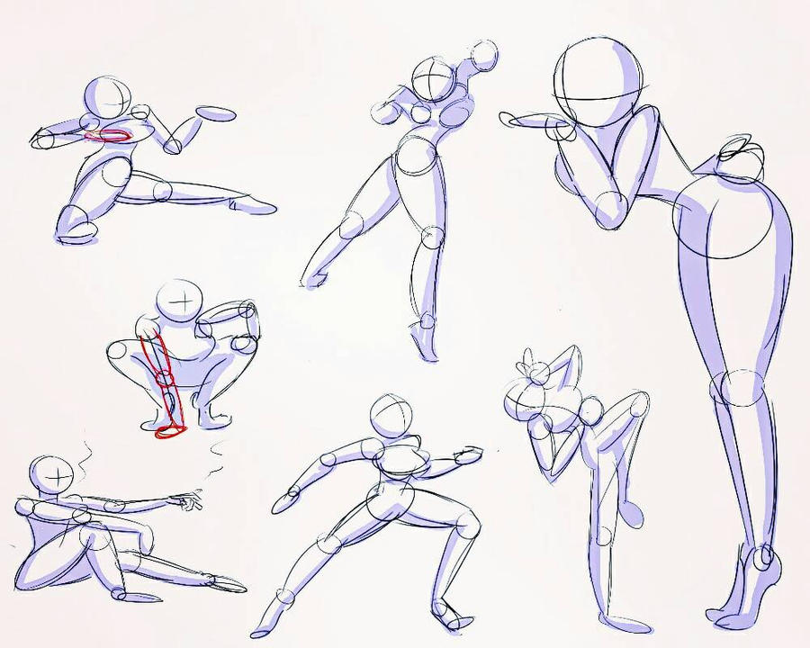 Practicing poses with out references.#drawing #s by RobxSteed on DeviantArt