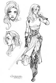 Jarael character design