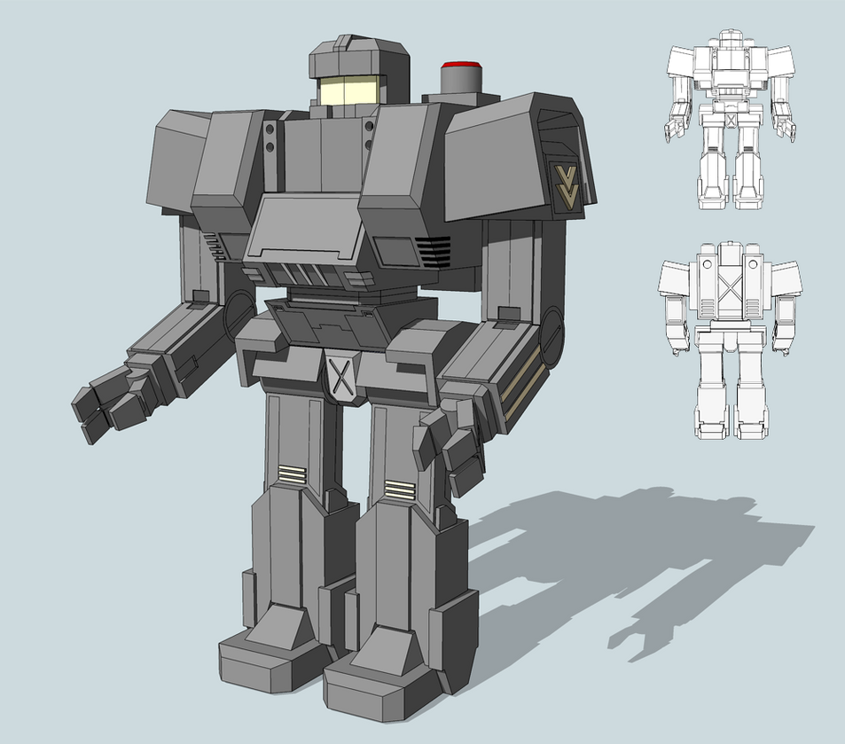 Basic Robot model by vpRaptor on DeviantArt