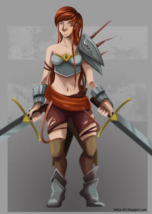 Female Warrior Concept by shy4 Female Warrior Concept by shy4