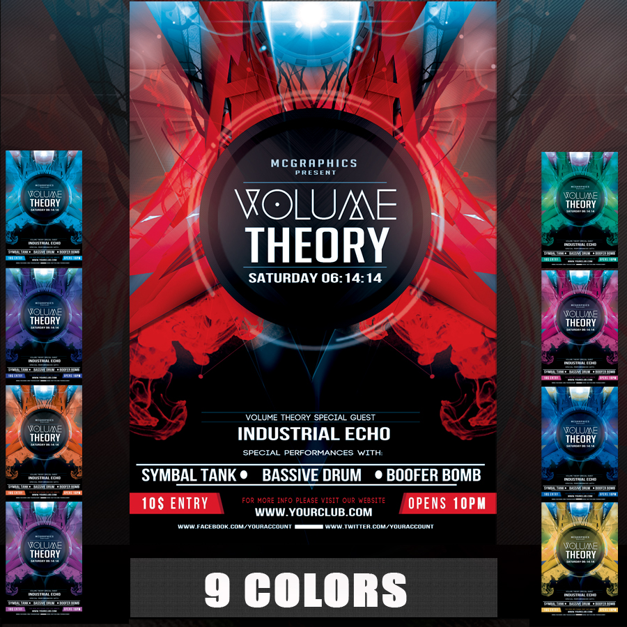 VOLUME THEORY FLYER TEMPLATE