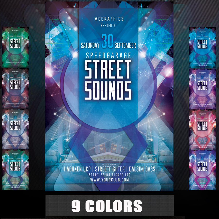 STREET SOUNDS PSD FLYER TEMPLATE