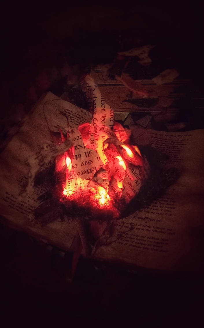 Fire spellbook by DiiDika on DeviantArt