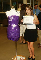 Duck tape dress purple