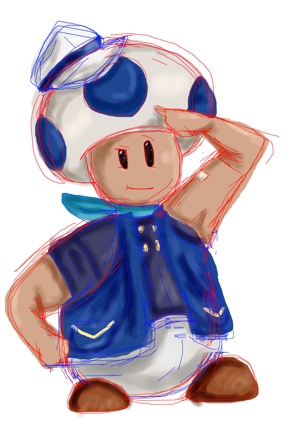 Sea Captain Toad by Sakruafairytail on DeviantArt