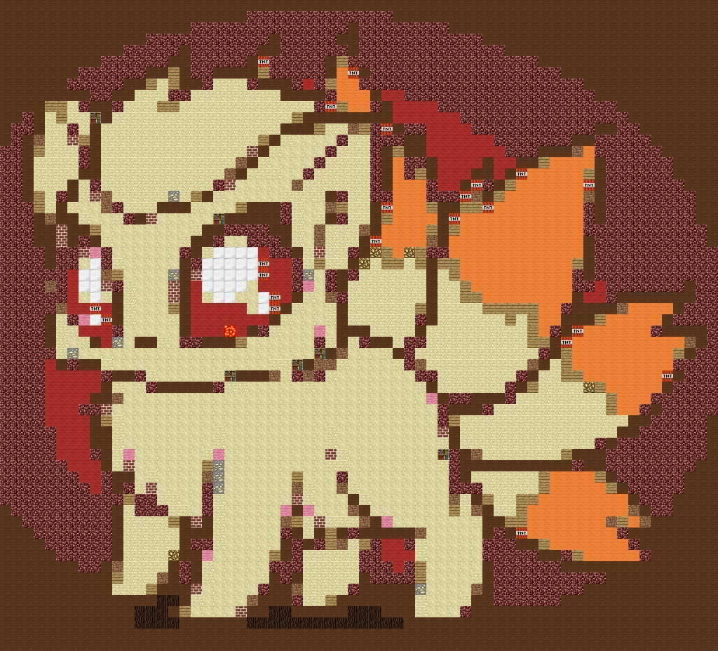 Ninetales (Minecraft Art) by aurahax on DeviantArt