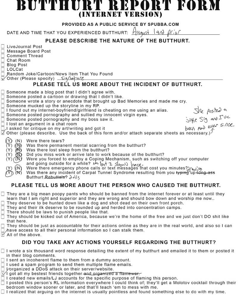 Butthurt Form By Wolfleer7 On DeviantArt Butthurt form by wolfleer7 on deviantart