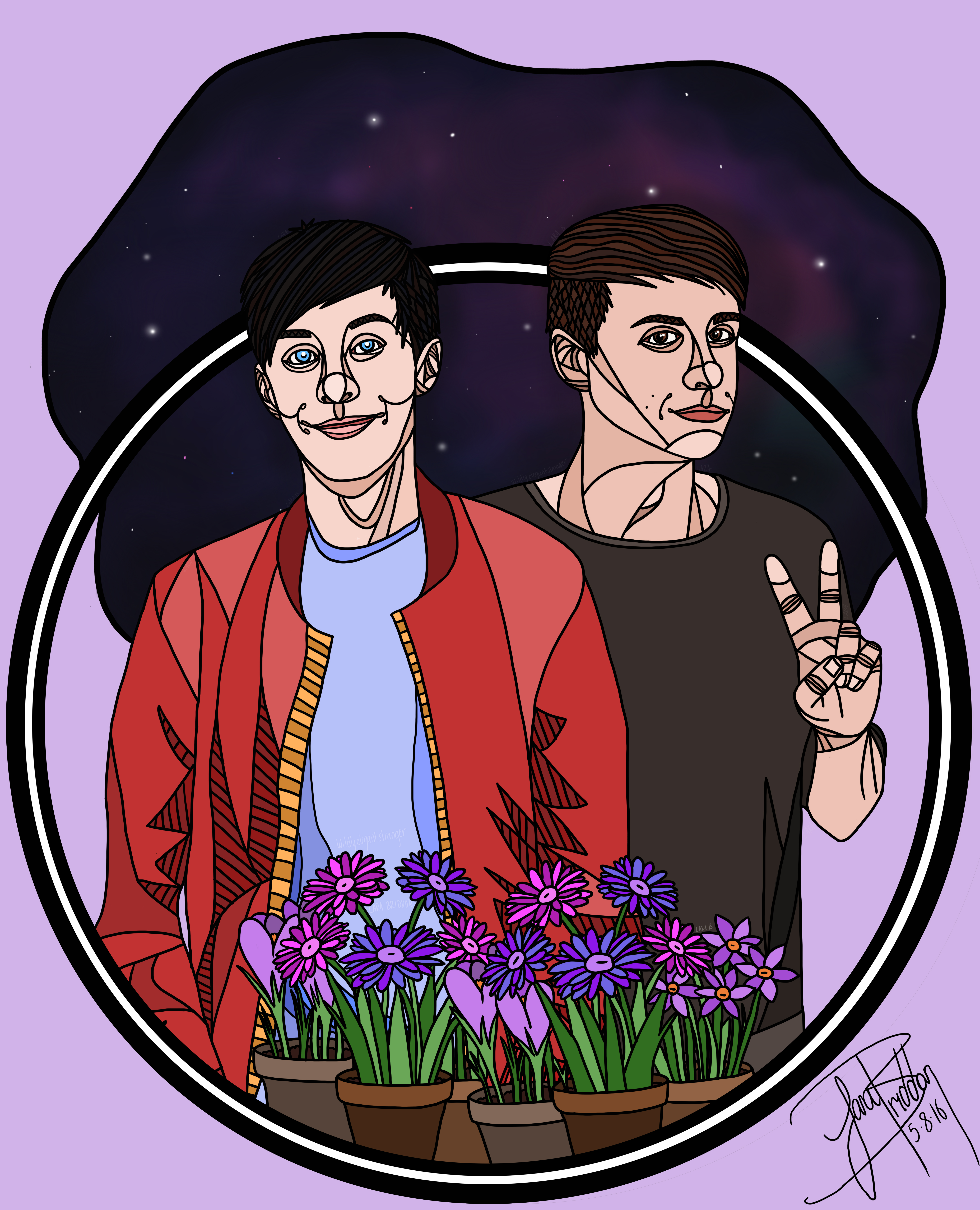 Dan and Phil Shirt Design