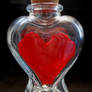 Lego Heart in a Bottle