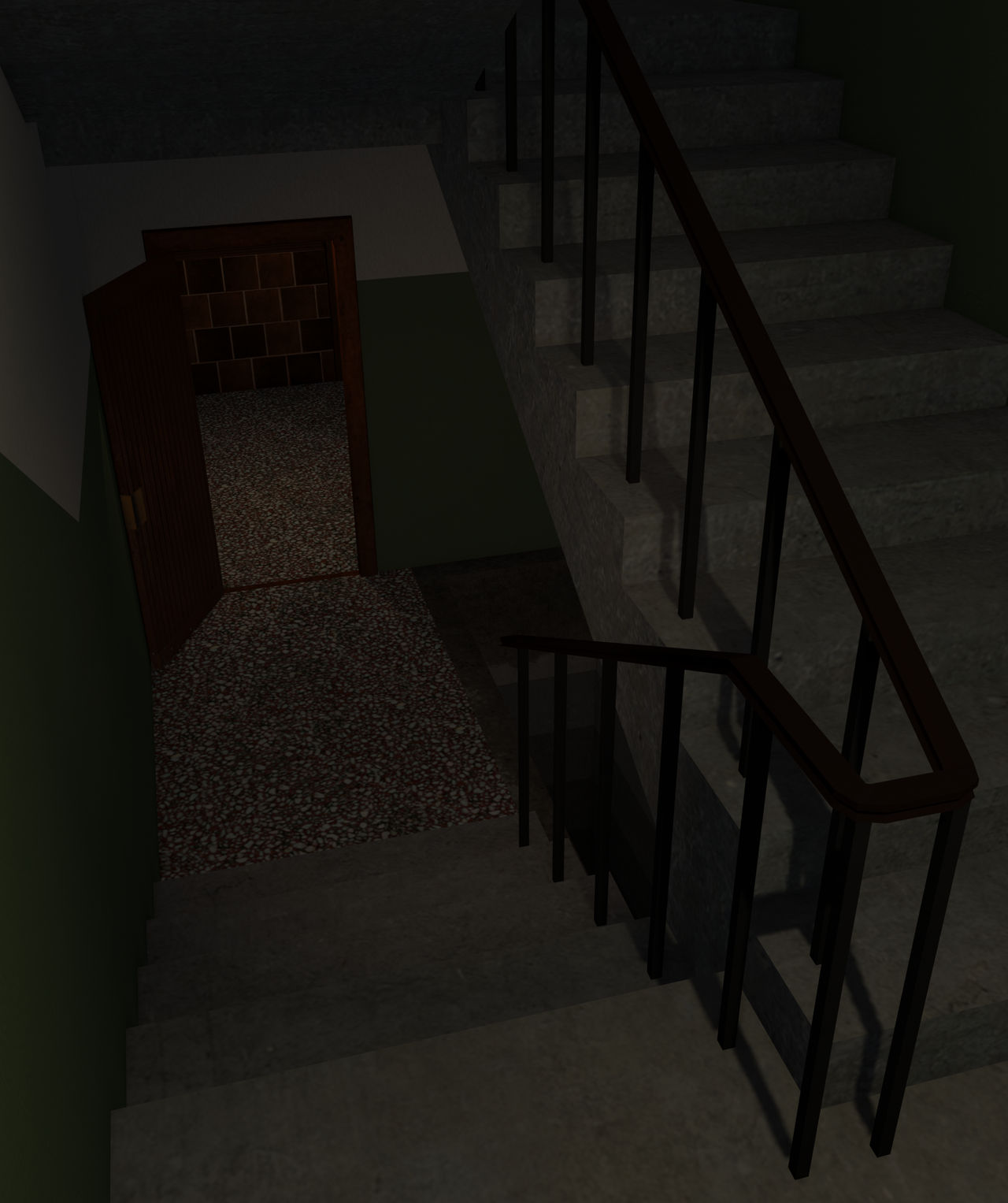 PoolRooms Stair Case - Wallpapers and art - Mine-imator forums