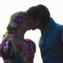 Rapunzel and Flynn kiss