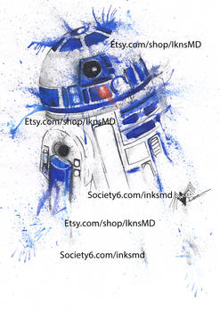 R2D2 watercolour