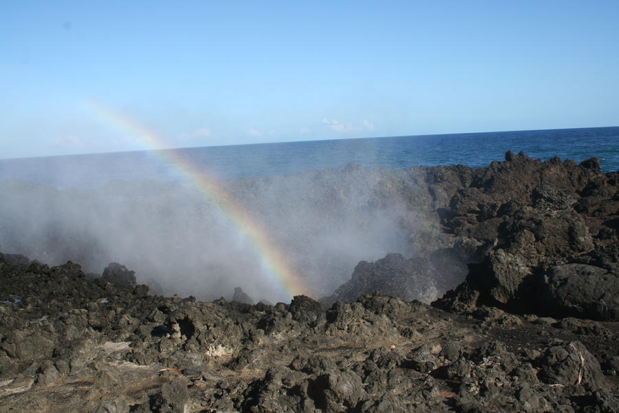 Rainbow blowhole