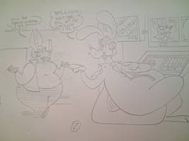 Walk into studio sketch
