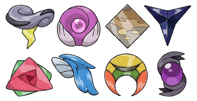 Naisu Region Gym Badges 2.0