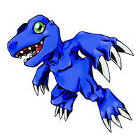 Agumon (Black, Dark Blue, Battle Spirit)