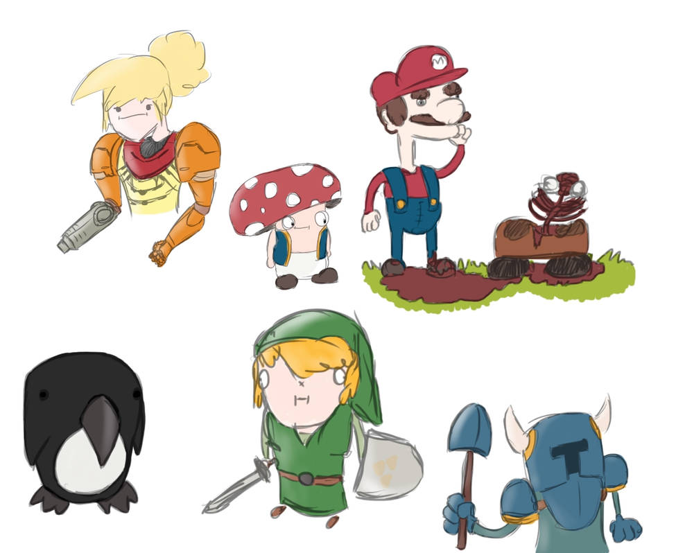 Games Characters. Deviantart Game character doodles by Adambio on DeviantArt