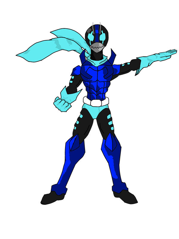 Kamen rider blue colored by amigobear on DeviantArt