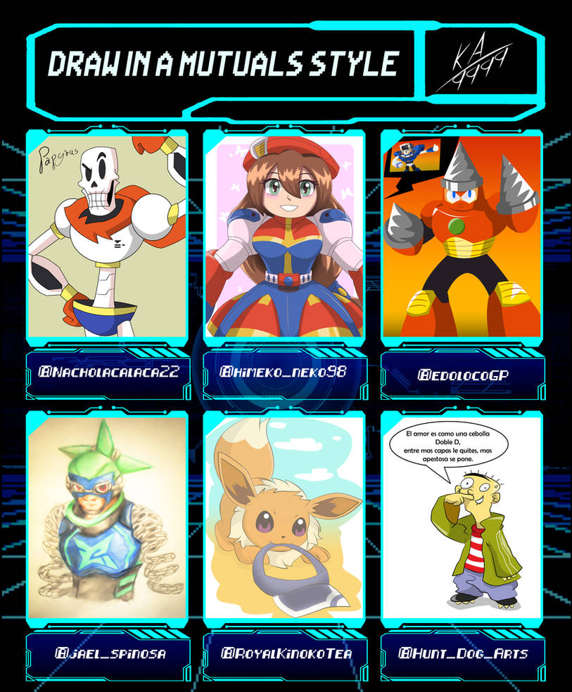 Draw in a mutual's style Challenge by KA9999 on DeviantArt