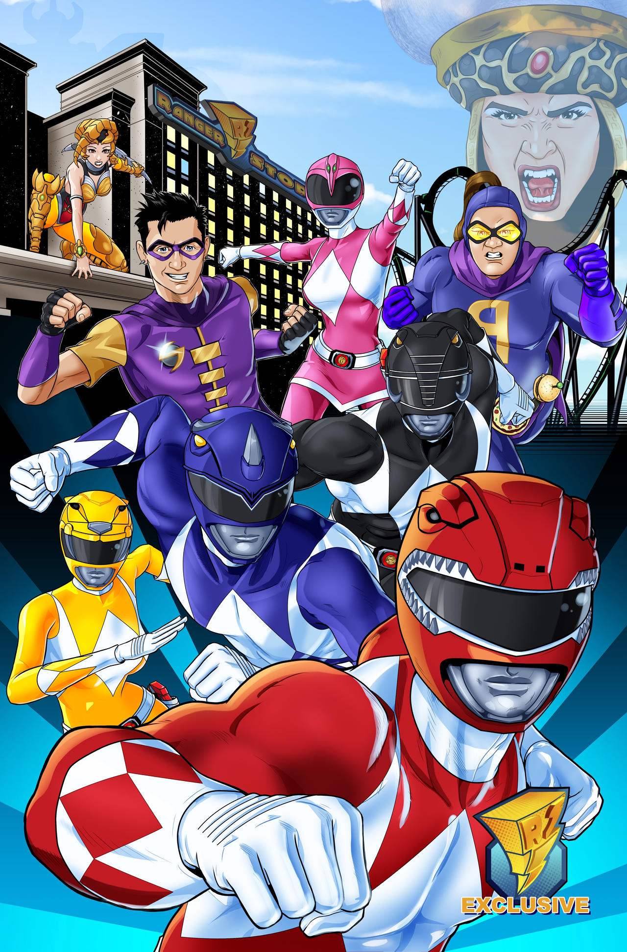 Boom studios Power rangers issue #25 variant by midknight01 on DeviantArt
