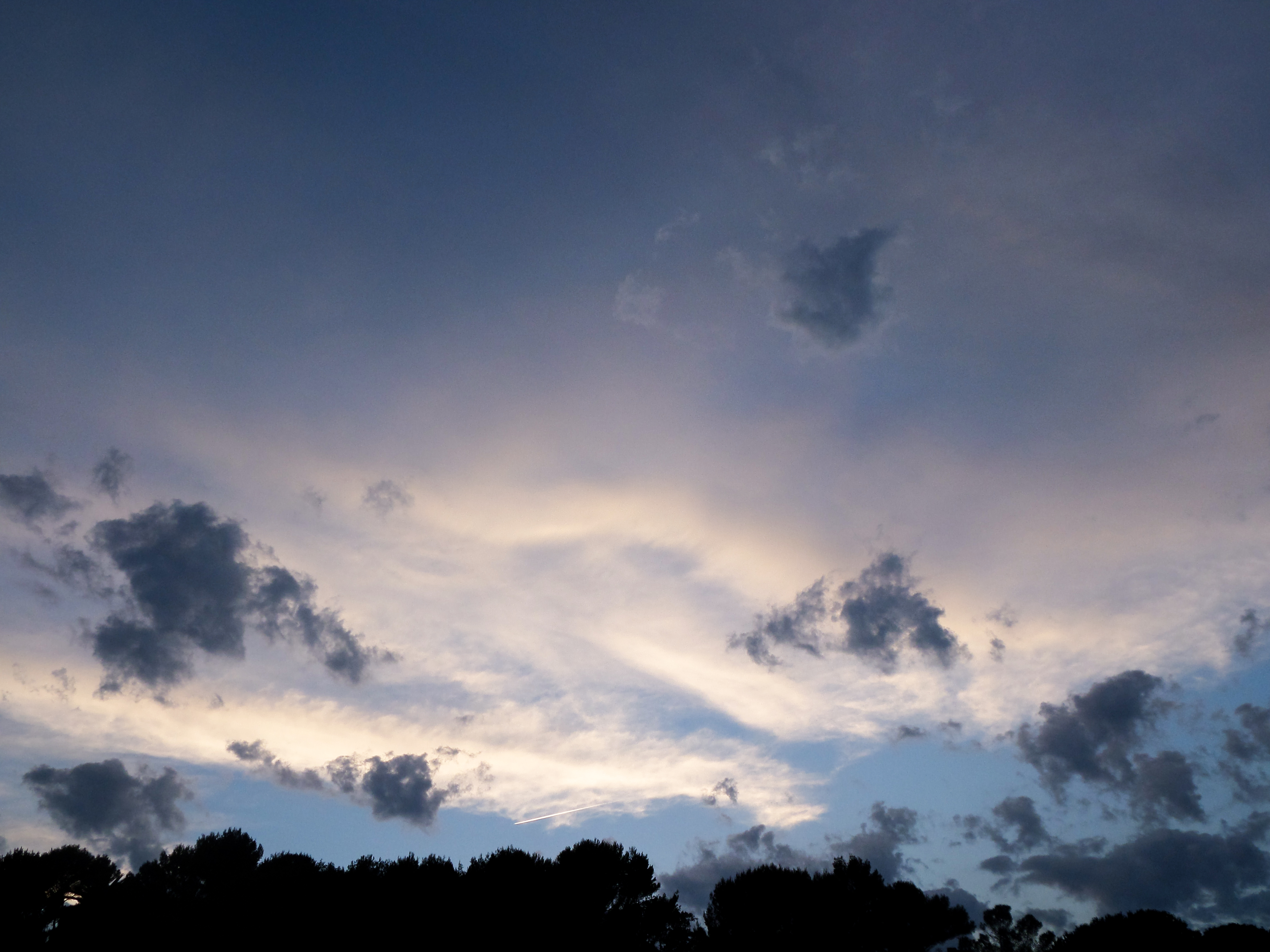 Black and white clouds