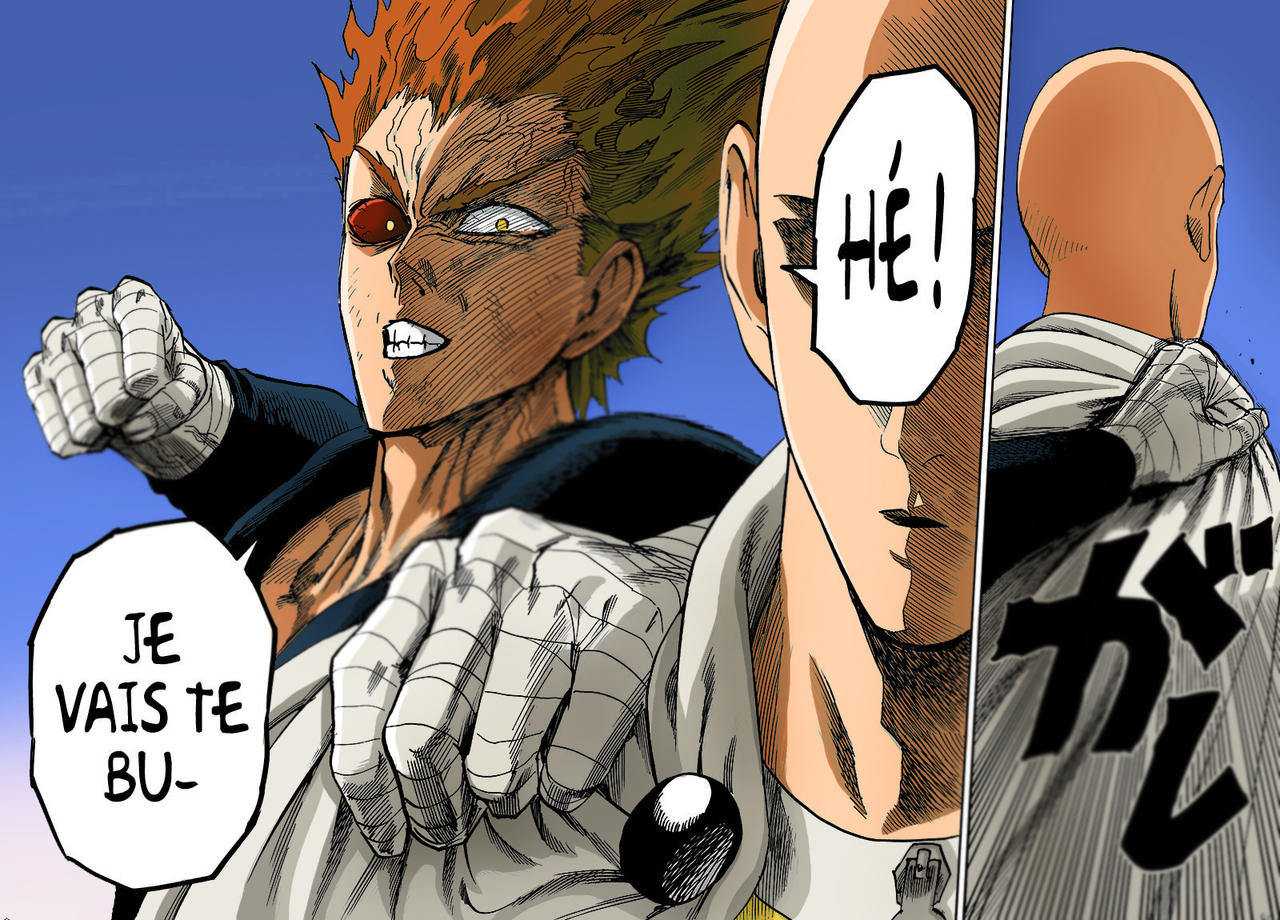 Saitama vs Garoh (red hair) -ONE PUNCH MAN- by RaphaelDslt on DeviantArt Saitama vs Garoh (red hair) -ONE PUNCH MAN- by RaphaelDslt on DeviantArt