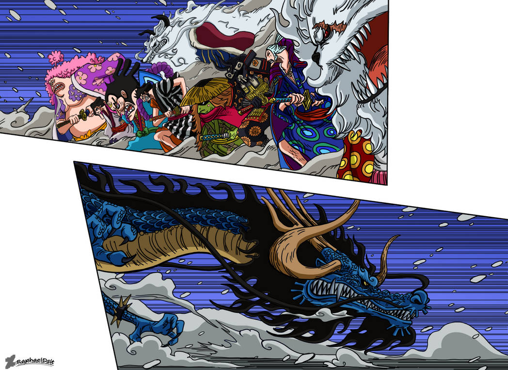 one piece 1022 Color King and Queen vs Phoenix Mar by Dreat01 on DeviantArt