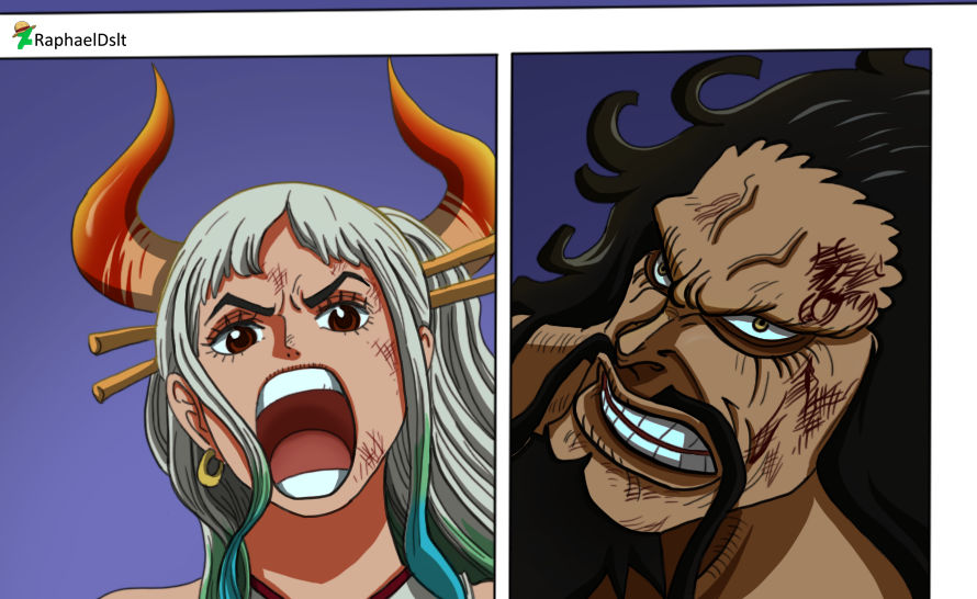 One piece 1015 Color Yamato and Kaido by Dreat01 on DeviantArt