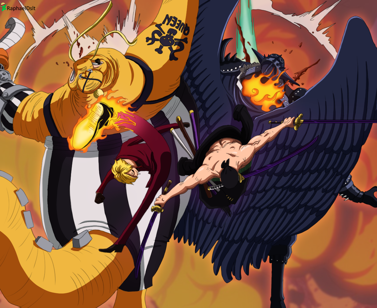 Queen vs king #onepiece