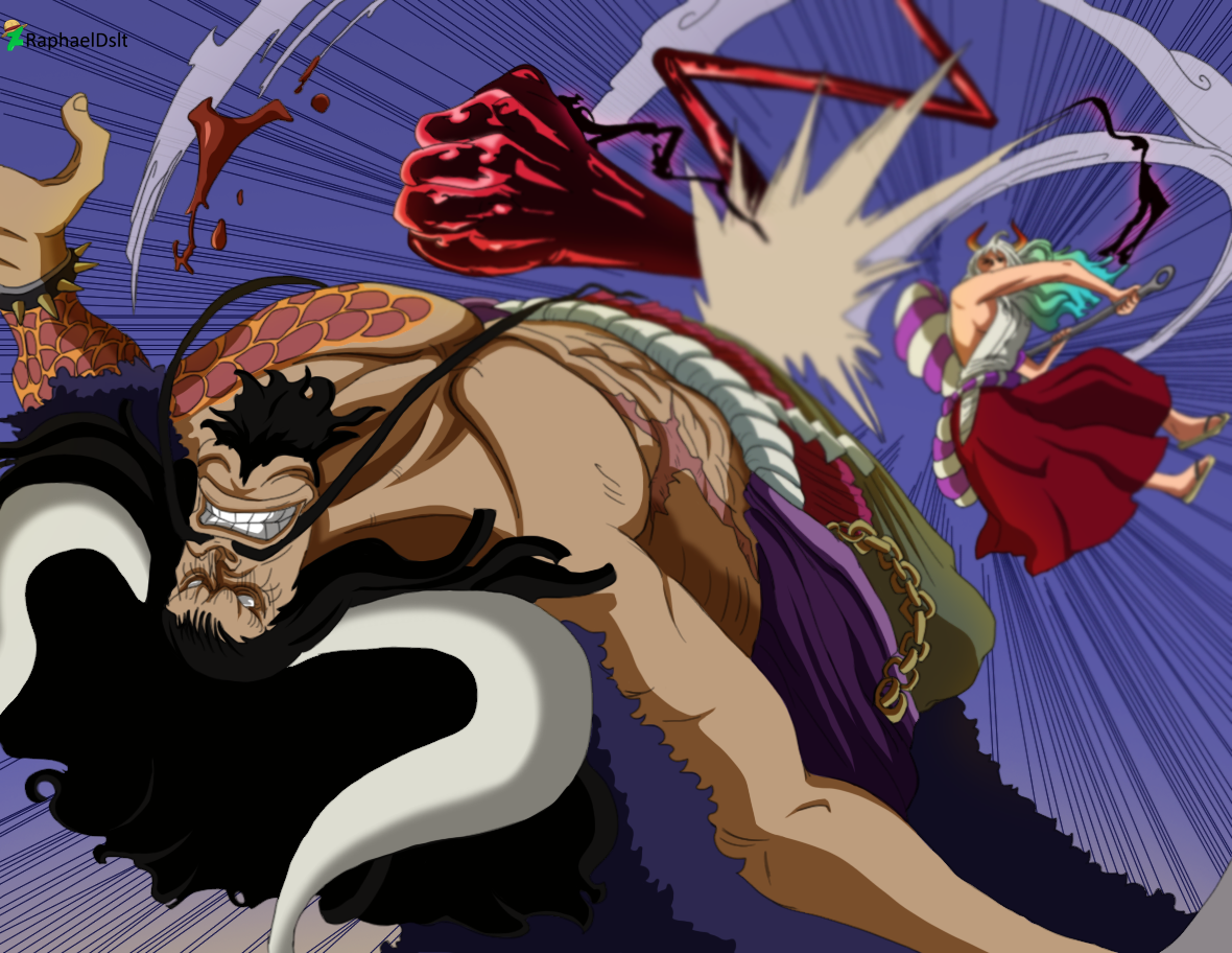 One Piece cap. 1026 // Luffy vs Kaido by goldenhans on DeviantArt