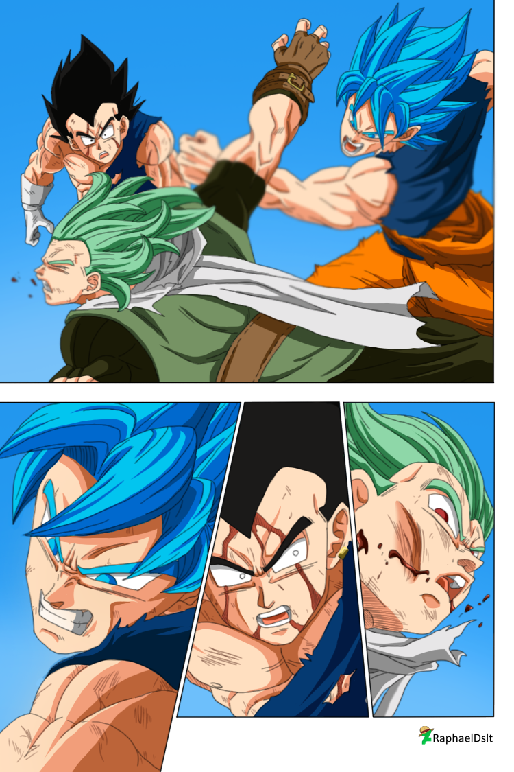 Goku SSJ Blue vs Granola - Manga 73 by SaoDVD on DeviantArt