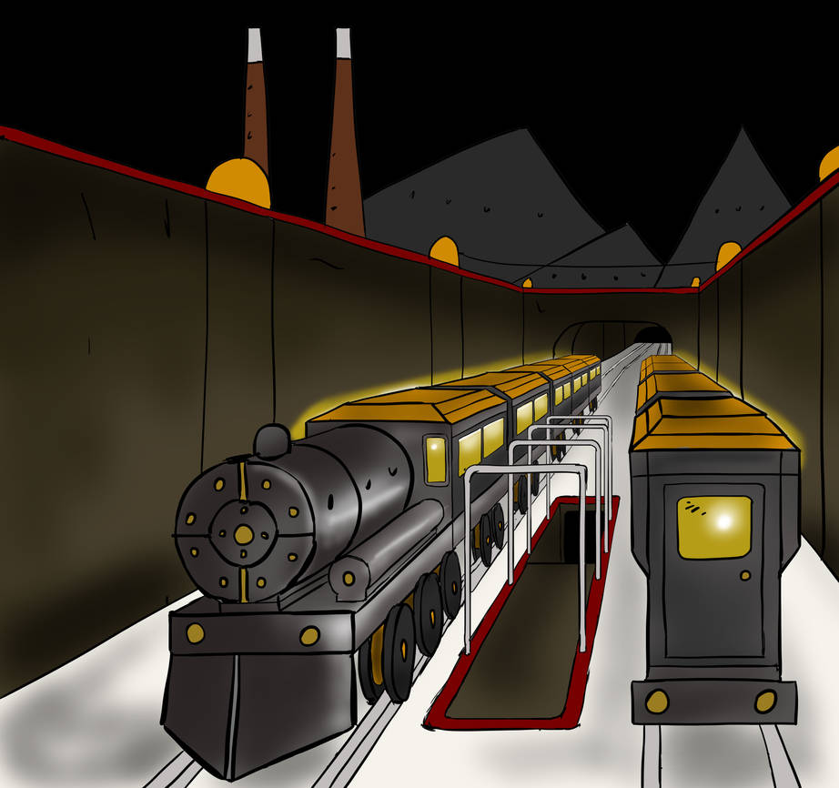Trainstation by TheCreepingSun on DeviantArt