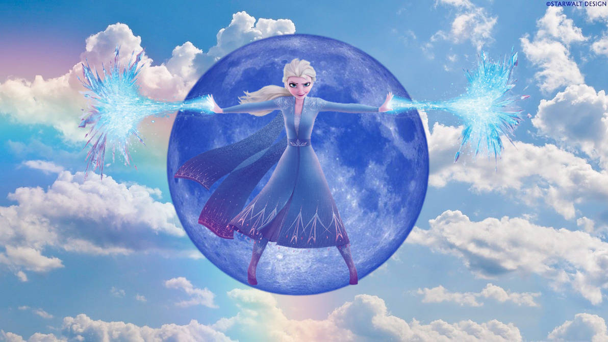Elsa on Moon by Jonanguyen1999 on DeviantArt