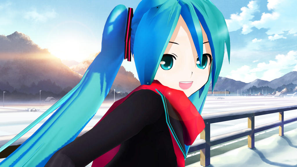 Good morning! _ MMD Hatsune Miku Lat Model