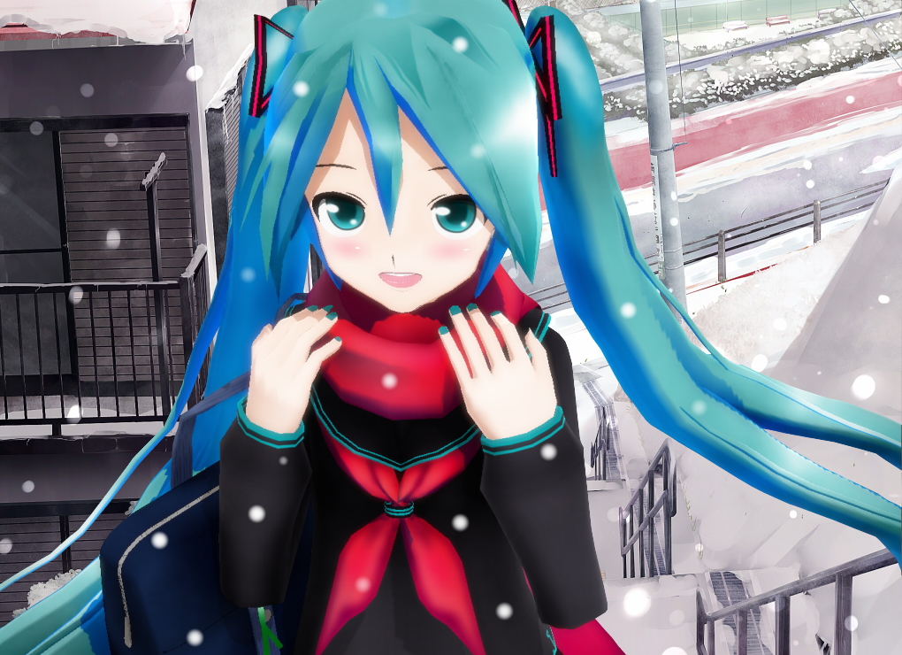 Merry Christmas _ Hatsune Miku MMD Lat Model