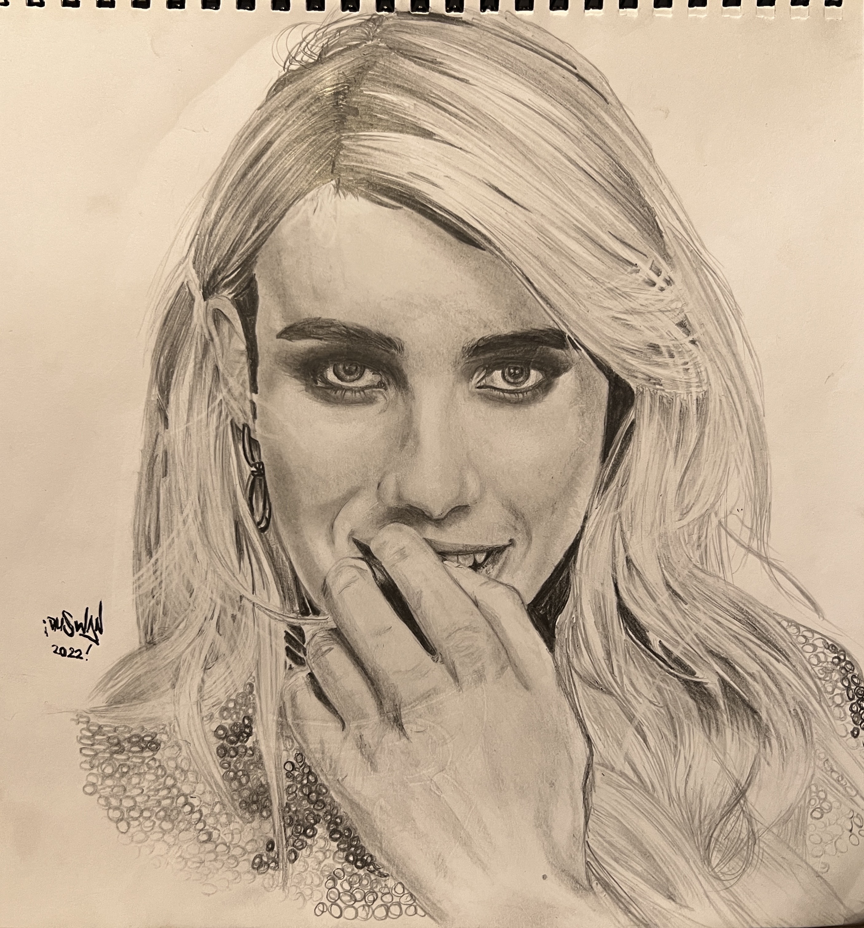 Emma Roberts Drawing by dusWan01 on DeviantArt