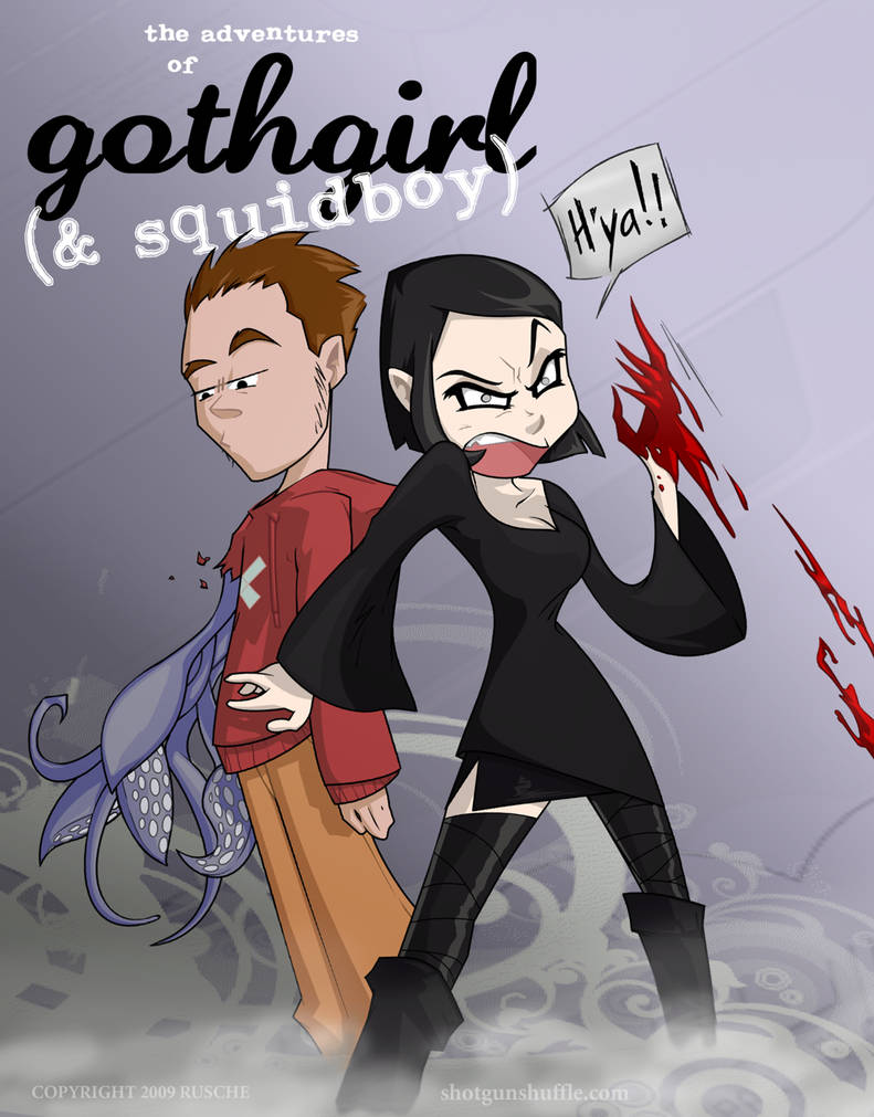 Gothgirl and Squidboy by Formidabler