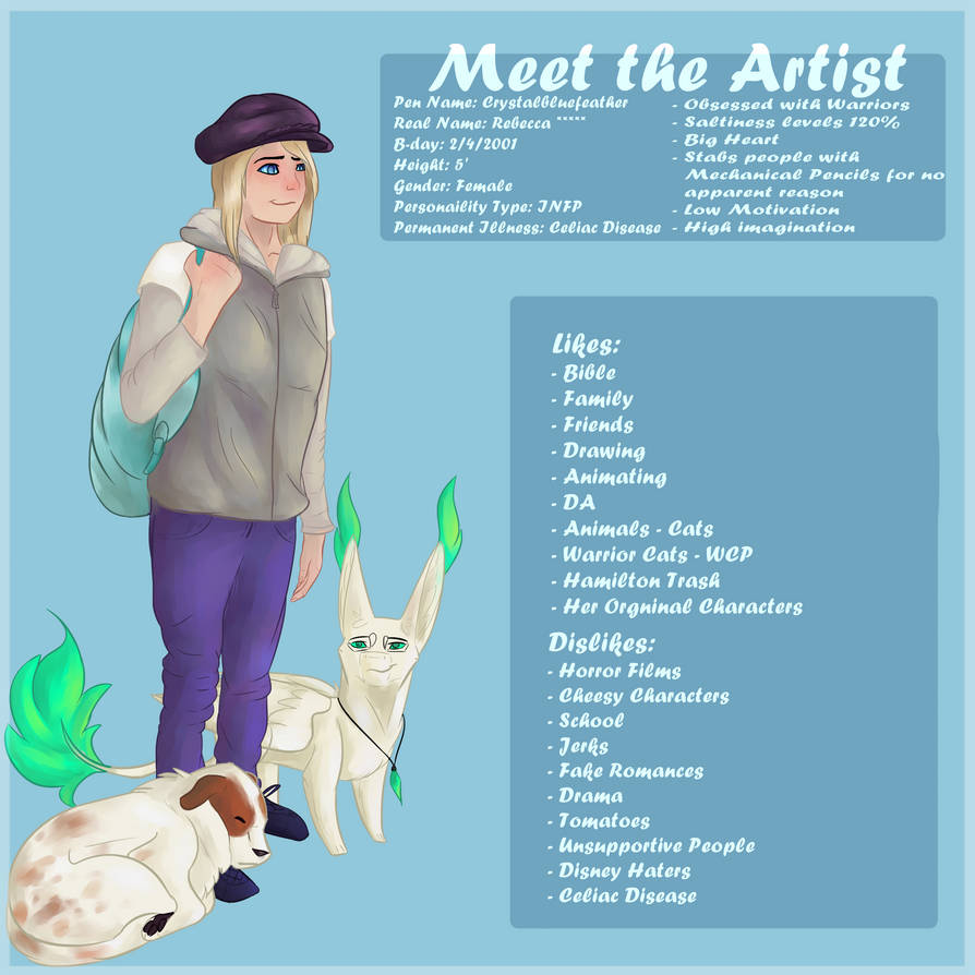 Meet the Artist. by BeGladd on DeviantArt