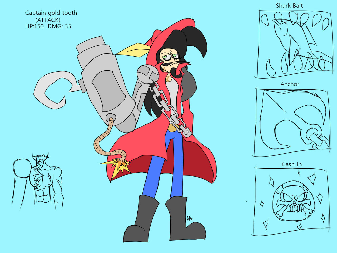 Captain gold tooth by Autisticartist26 on DeviantArt