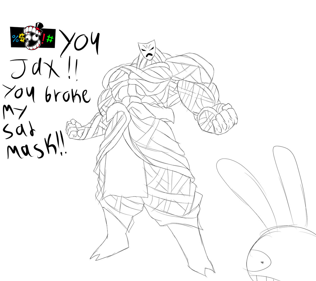 angry mask Gangle by Autisticartist26 on DeviantArt