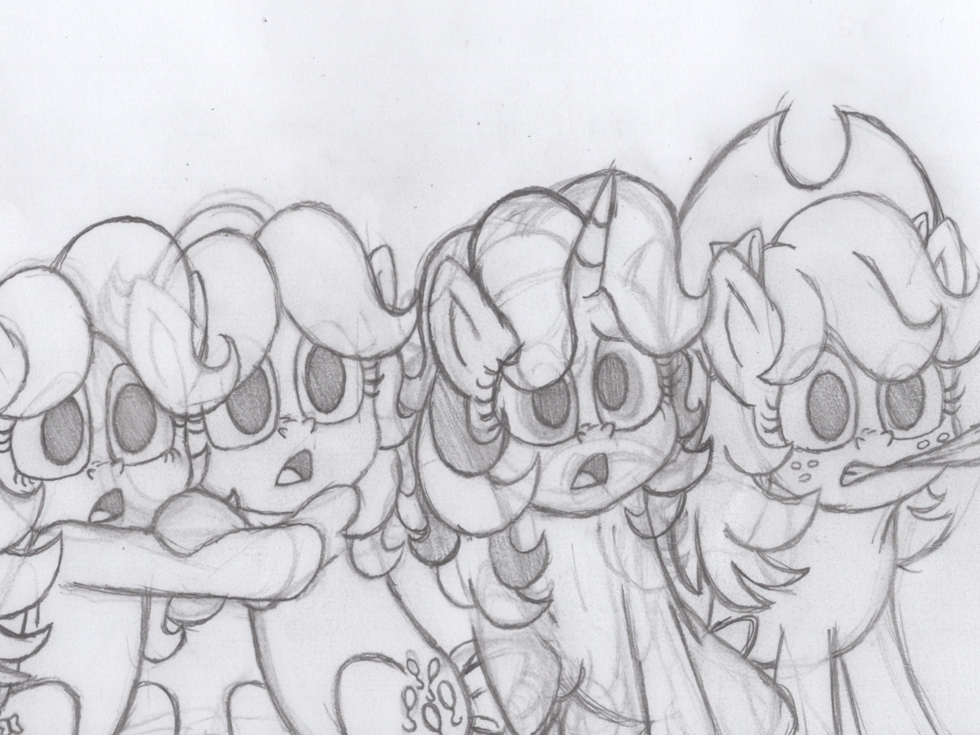 Aj Rd Mlp MLP (1963) PP FS AJ and RR Terrified Sketch by MonicaPixarFan2001 on ...